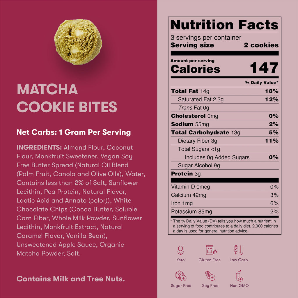 Matcha Cookie Bites